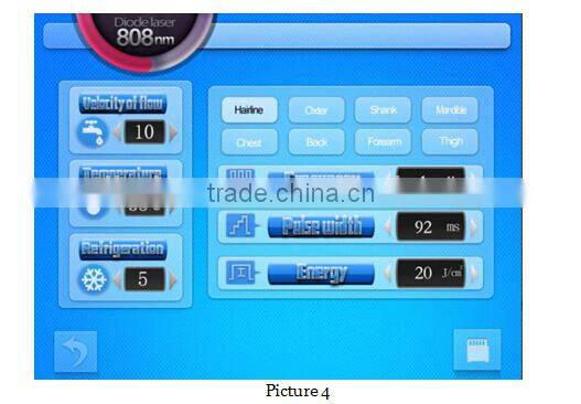 Portable 808nm diode laser hair removal device with 10 Germany bars in the treatment hand/Perment laser hair removal