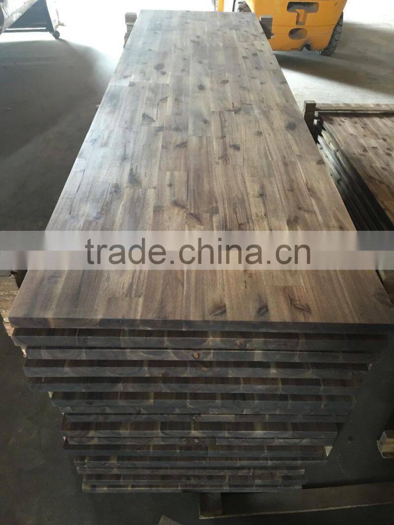 Acacia wood finger jointed boards for worktops/benchtop hardwax oiled