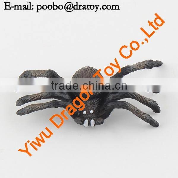 Hard toy plastic figurine spider statues