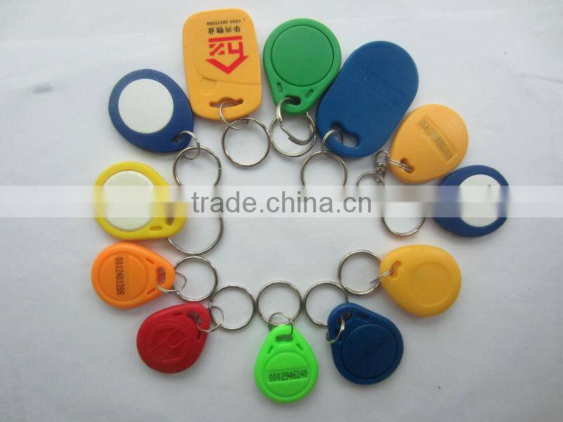 High Quality 13.56MHZ HF Plastic Cheap RFID Keyfob Tag