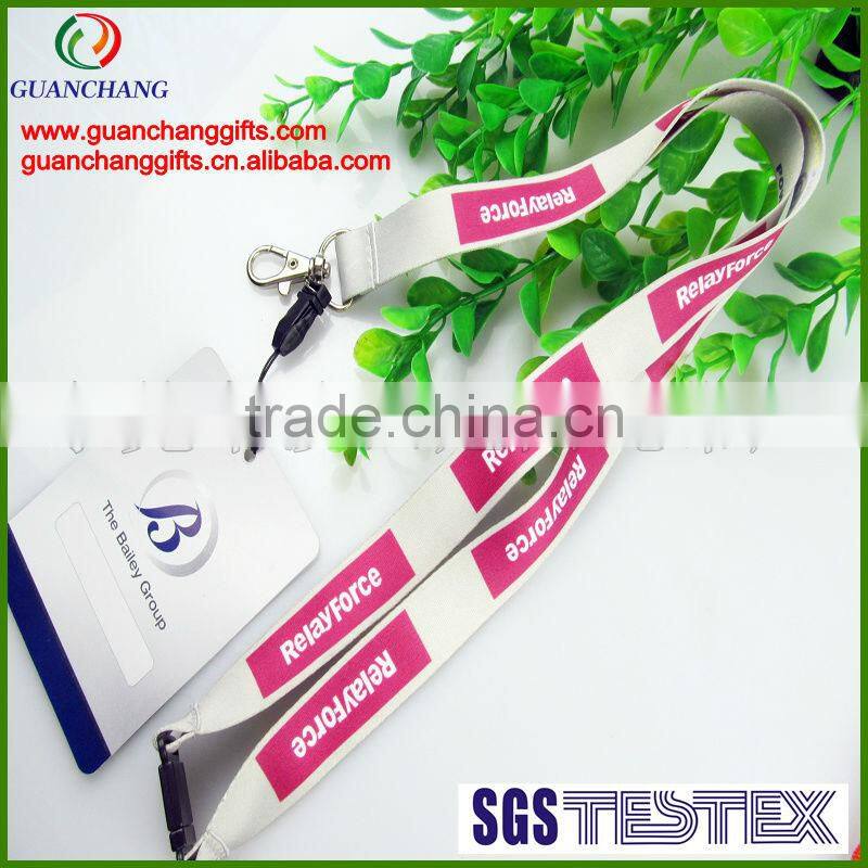 OEM Factory Promotion Neck Lanyards With PVC Pouch
