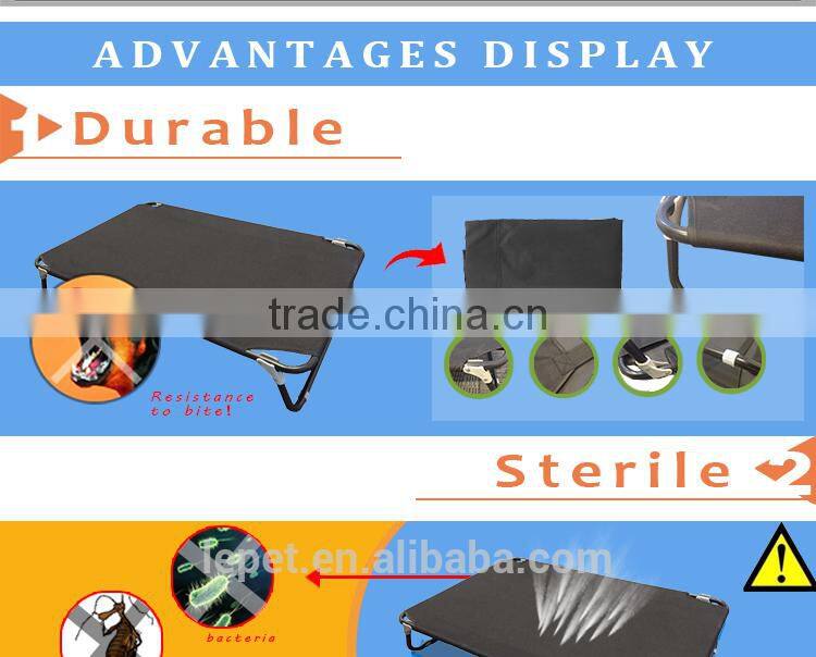 Easy assemble metal elevated waterproof foldable dog beds