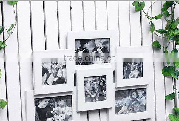 European Rural Style Wooden Combined Photo Frame