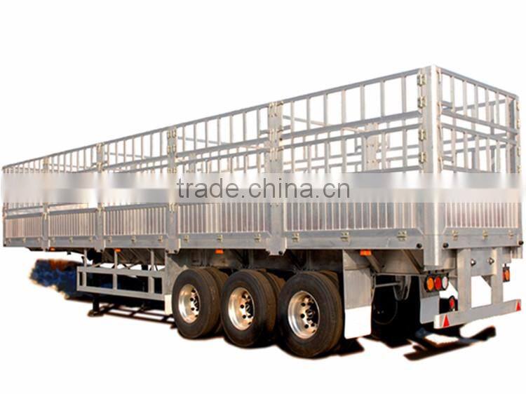 manufacturer OEM 18 to 80 ton bulk cargo truck steel cage trailer