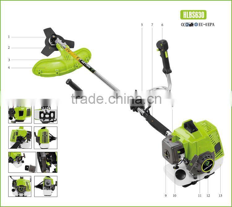 Hot Sell 2 - Stroke 62cc Petrol Brush Cutter with CE GS EMC HLBC630