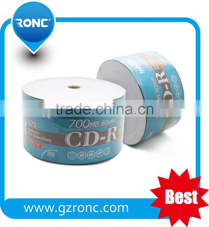 High performance Printable CD with 50 Pack for Burn Games
