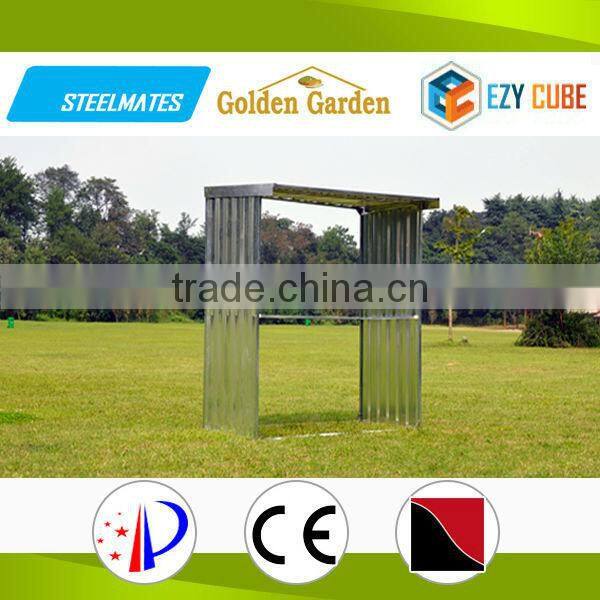 6*3ft firm structure 2016 log storage shed with steel frame