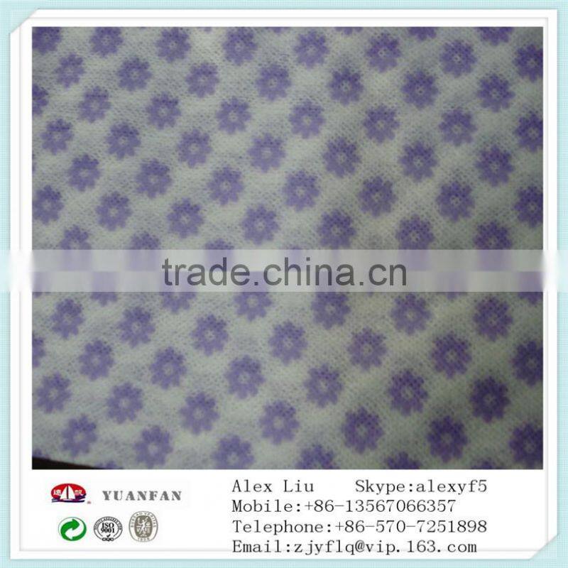 printing pp nonwoven fabrics used for baby diapers under fabrics