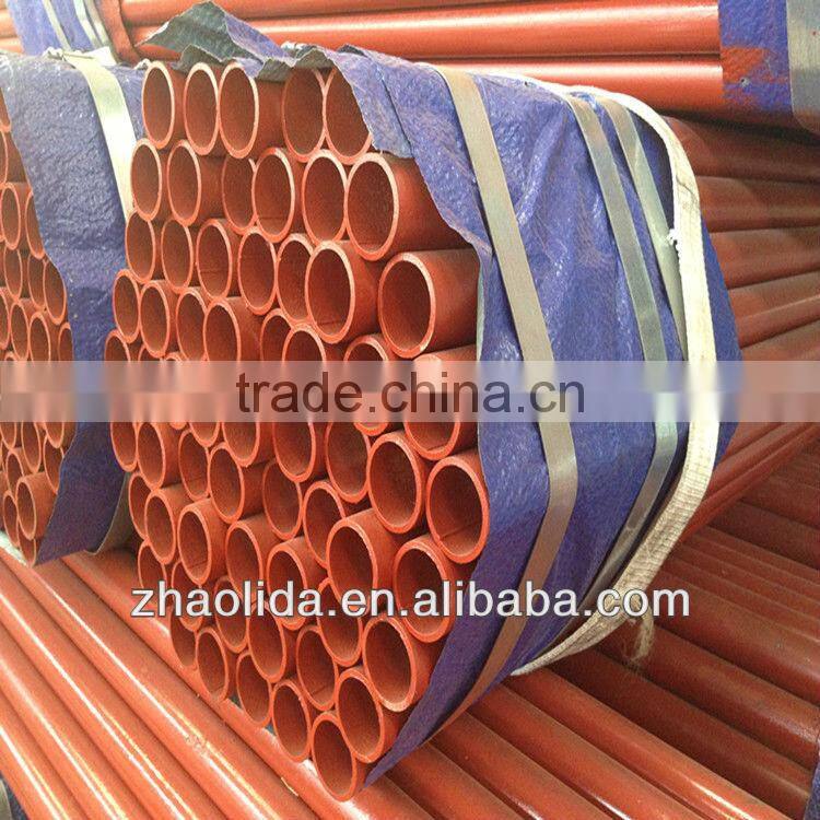 ERW welded carbon steel round pipe/tubes with Oil surface