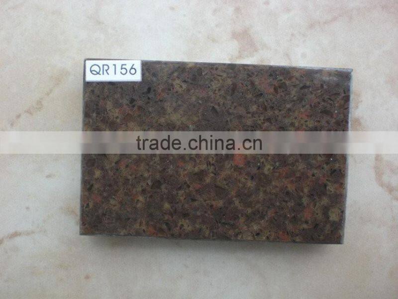 Brown artificial quartz stone new design for sale