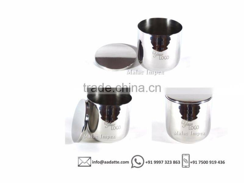 Brass plated candle jar