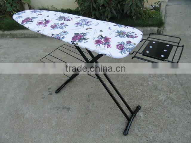 mesh folding ironing board with cloth rack