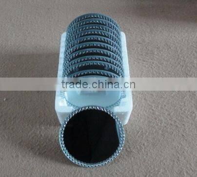 decorative round beveled mirror candle plate