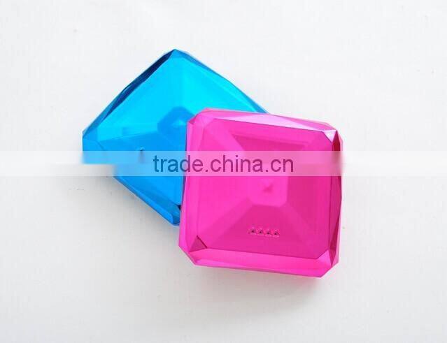 diamond shape portable power bank 7800mAh for smartphone