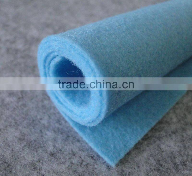 Colorful Eco-friendly Nonwoven fabric felt in rools, Needle punched color polyester felt, needle felt shijiazhuang supplier