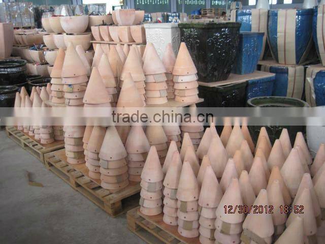 Outdoor terracotta flower planters