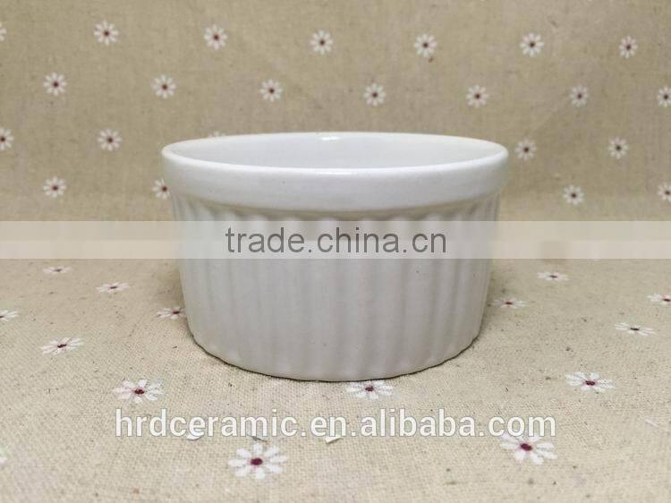 High quality Stocked bakeware sala bowl /flat bottom round bowl