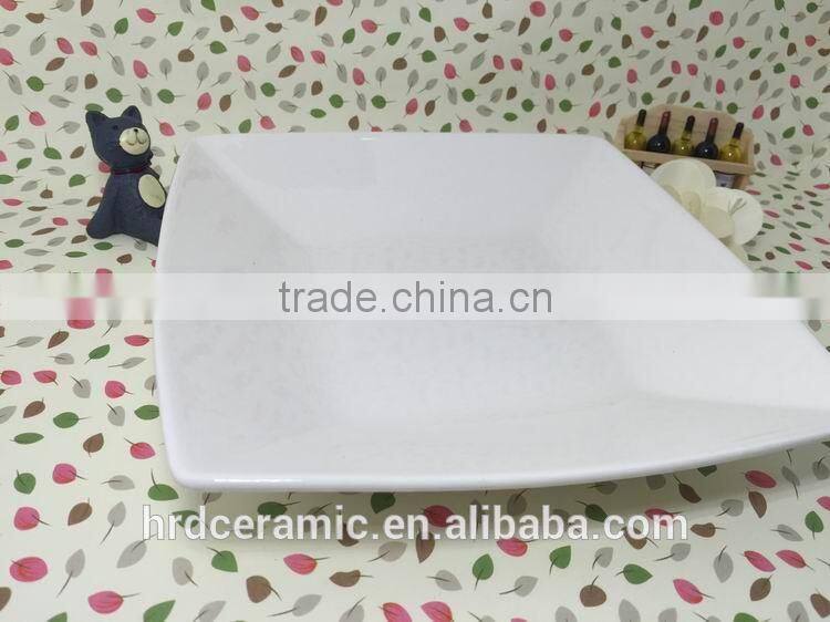 Stocked porcelain plate with custom desgin,wholesale plates serving dishes for daily used