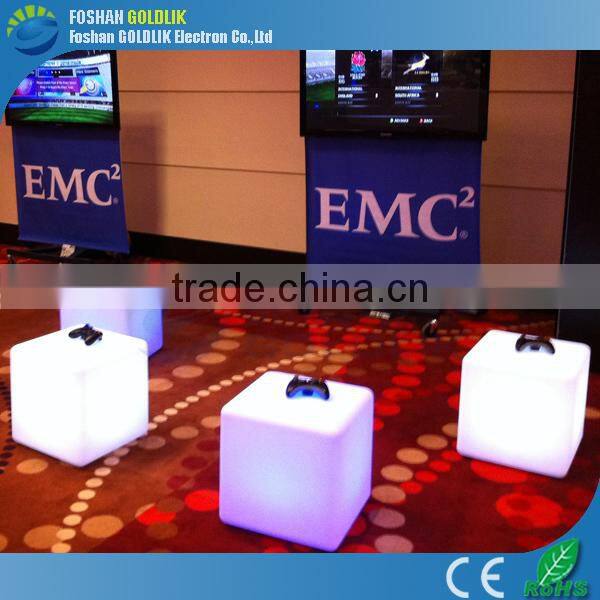 Night Club, Party LED Cube, Waterproof LED Cube Chair Lighting GKC-040RT