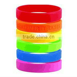 Promotional Debossed Silicone Wristband