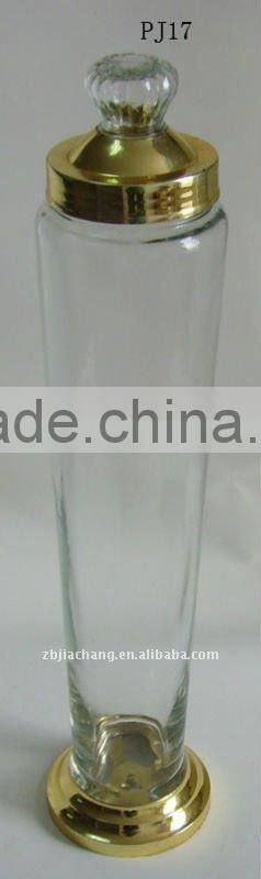 4L glass ginseng bottle with metal rack PJ17