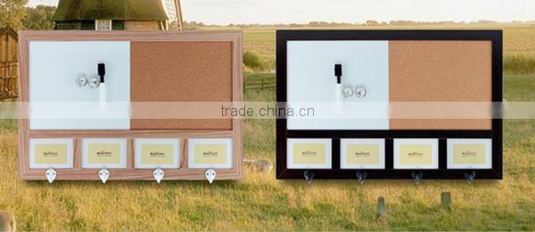 High quality wholesale price wooden wall hangerphoto frame, display message board