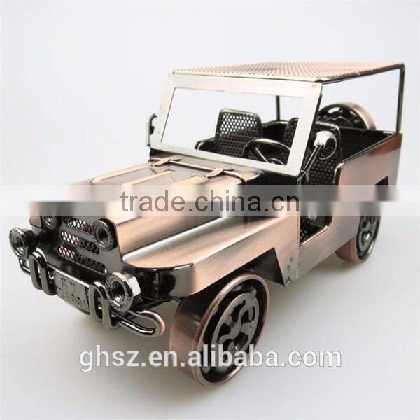 Custom tourist souvenirs antique american jeep model car