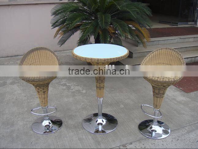 Club Pub Furniture Aluminium Rattan Bar Stool, Bar Stool Chair, Bar Stool High Chair