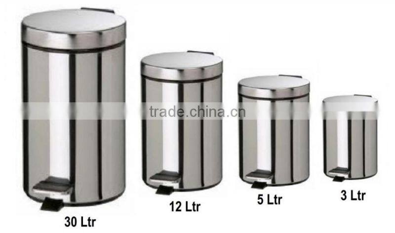 5 Liter/1.3 Gallon Round Step Color Trash Can