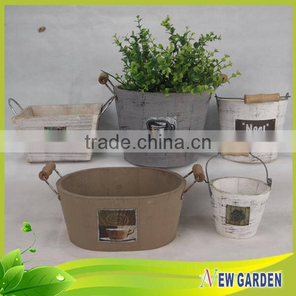2015 Trending Hot Products Round Flower Pot Molds/Barrel Shape Flower Pot
