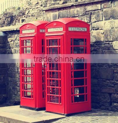 High Quality London Customized Metal Public Telephone Booth for Sale