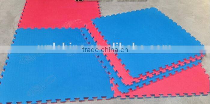 Interlocking jigsaw double color reversible non toxic taekwondo mat 3cm 4cm