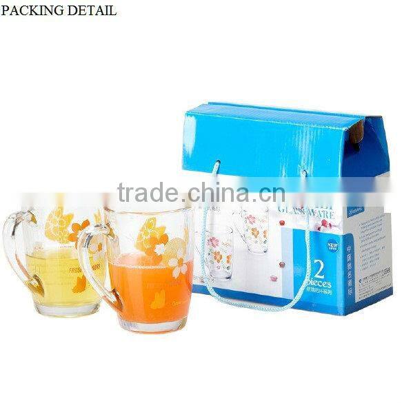 decal printing glass coffee mug