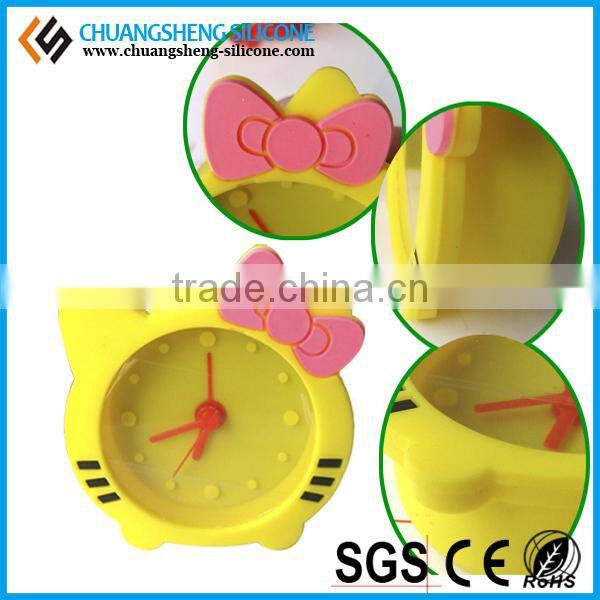 loverly animal shape silicon table clock
