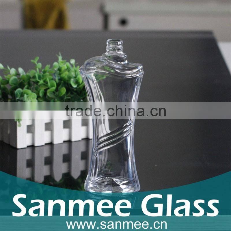 Custom Design Clear Empty Perfume Glass Bottles