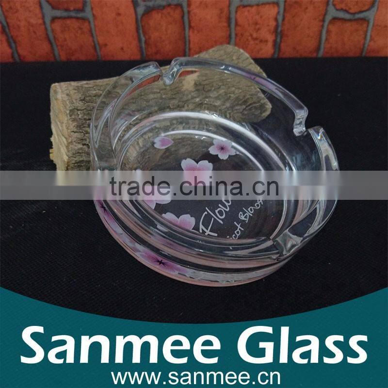 Custom Printed Murano Glass Ashtray Personalized Ashtray