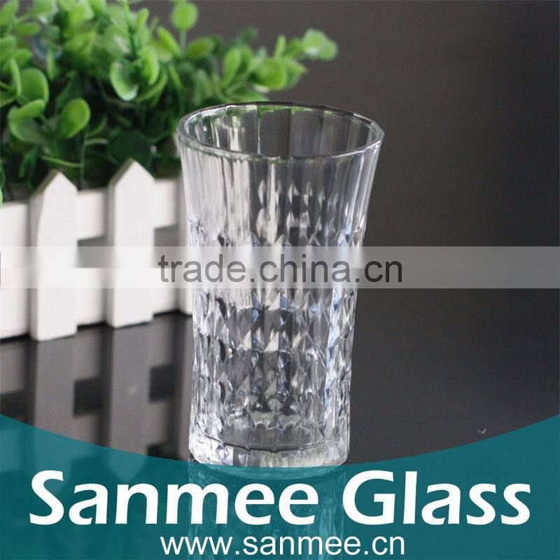 Manufacture Diamond Glass Factory Drinking Glass Cup