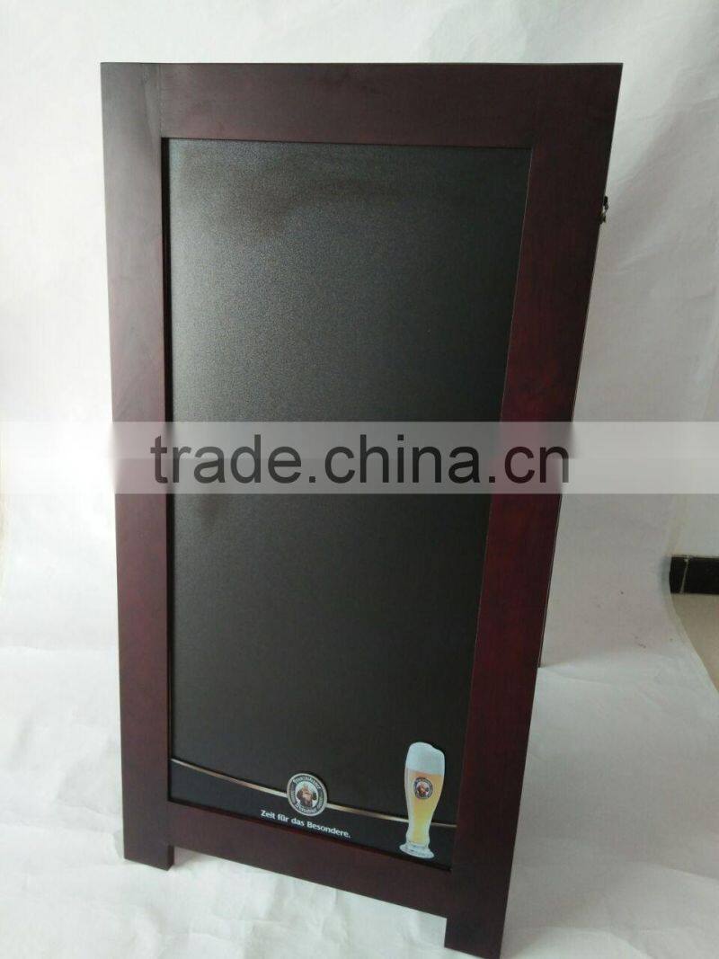 OAK WOODEN STANDING CHALKBOARD