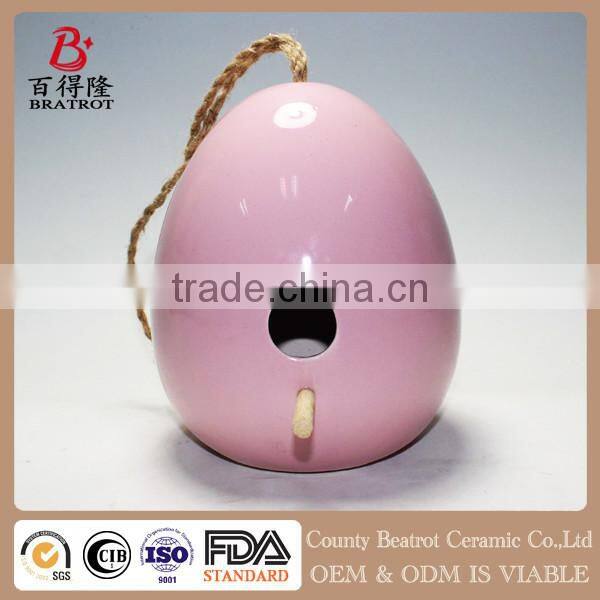 High quality ceramic bird feeder for hanging decor