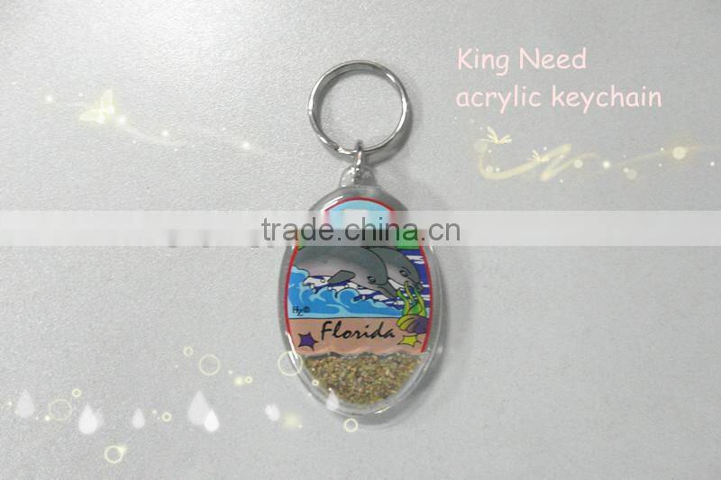 Donguan wholesale acrylic Key Chain key Ring