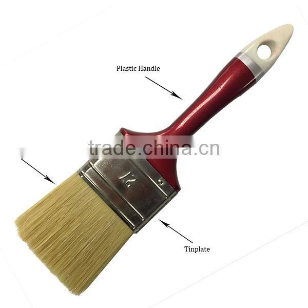 #27 White Mixer Bristle Plastic Handle Good Paint Brush