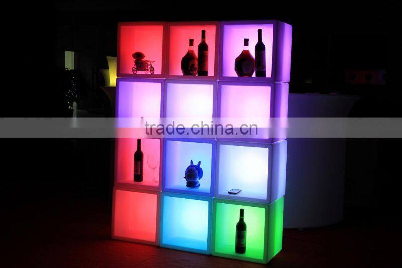 infrared remote control PE plastic display led wine cabinet