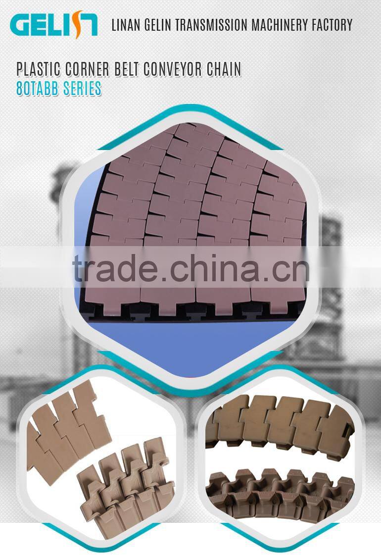 PP POM PE plastic conveyor belt for auto machine food conveyor mesh flat top