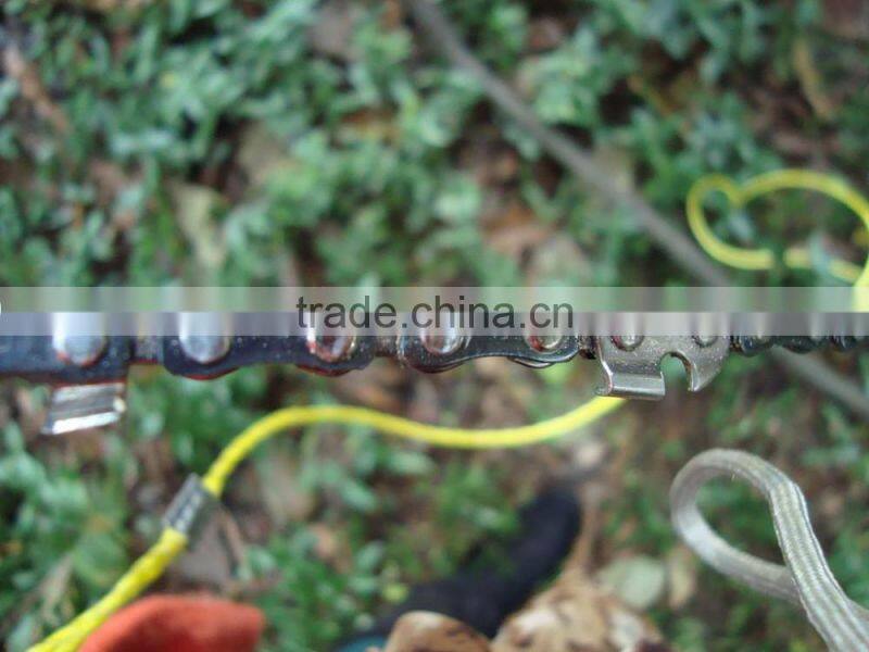 24 inch 65Mn steel survival pocket hand chain saw with durable steel handle