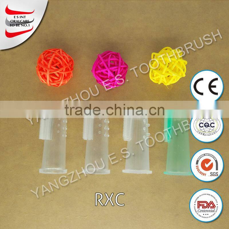 Good quality baby finger toothbrush with cover oral care products