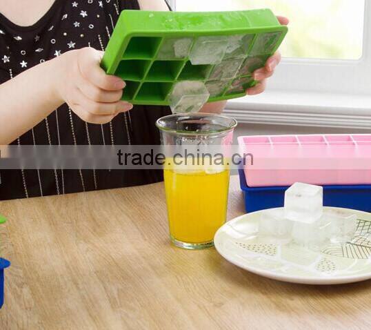 Summber Ice Cube tools 6 Cavity Silicone Square Ice Cube Tray