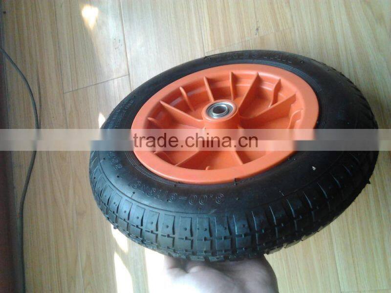 Rubber wheel 3.00-8(13x3) with plastic rim