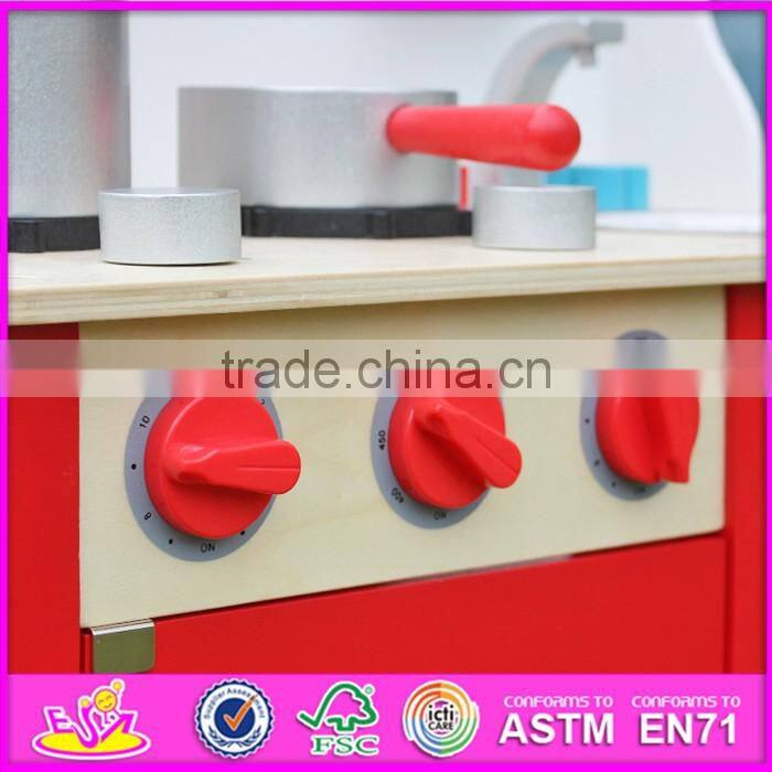 2016 Best sale pretend play wooden kitchen toys for toddlers W10C133