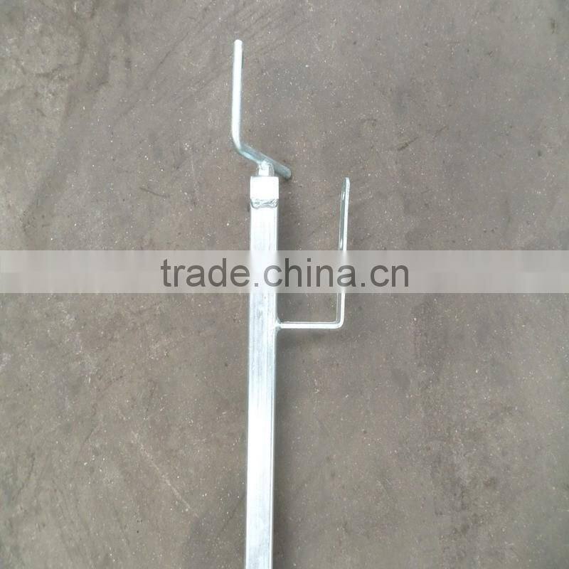 Galvanized Guardrail with Flat Hooks