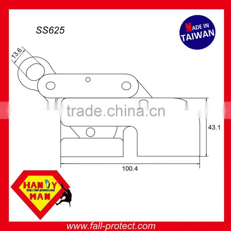SS625 Stainless Steel Cable Rope Grab